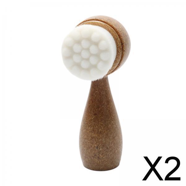 2xFacial Cleansing Brush Rich Foaming Daily Deep Cleaning Pore Cleansing Brush