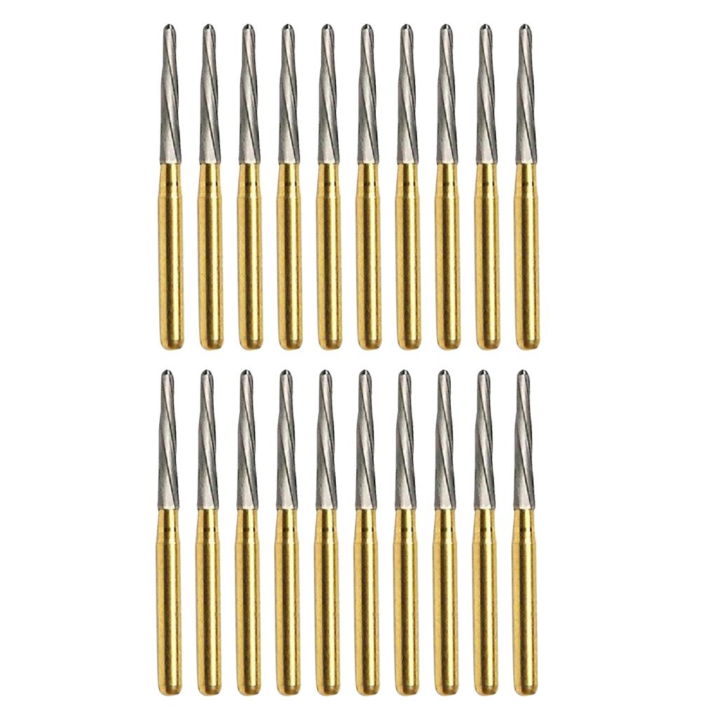 20Piece Dental Endodontic Tungsten Carbide Burs Tapered Drill FG Endo-Z 25mm