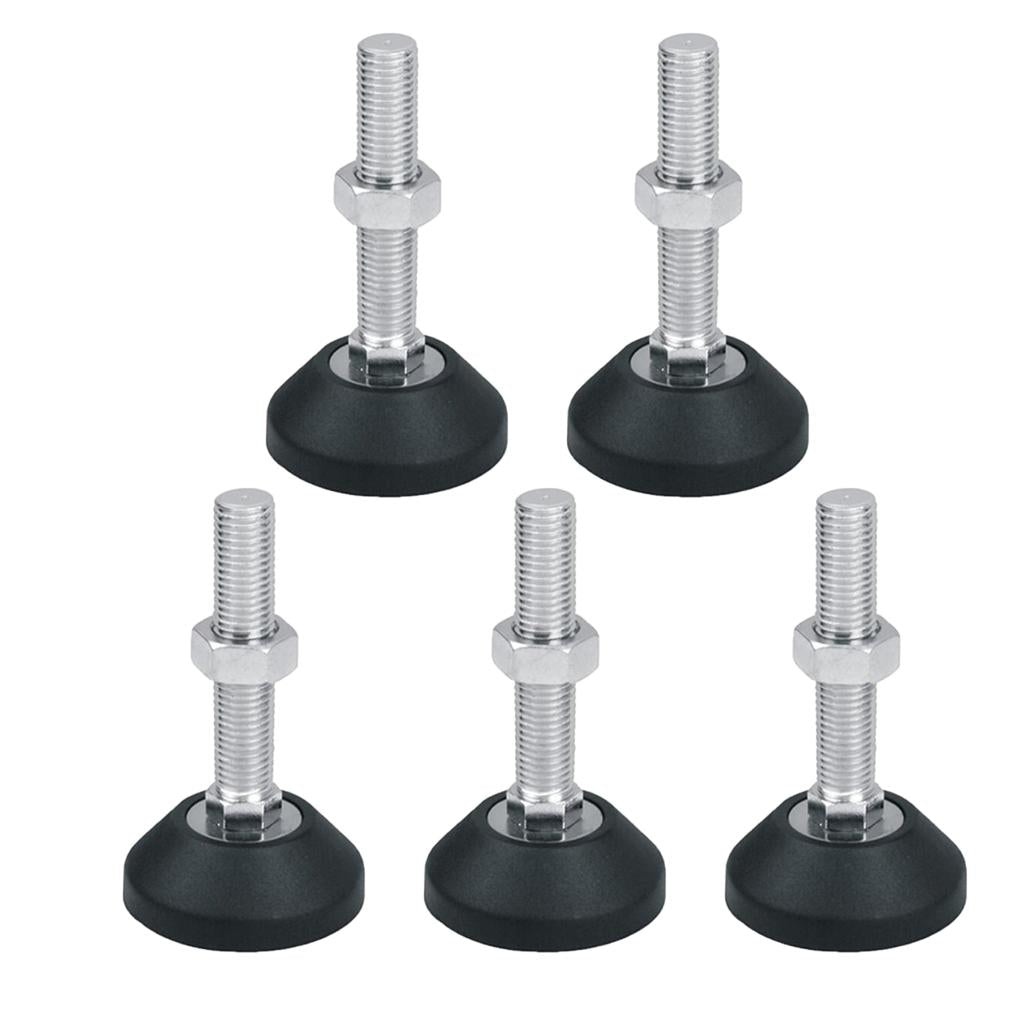 5 Pcs Adjustable Leveling Feet Threaded Glide Foot Leg Leveler M12x50 D60