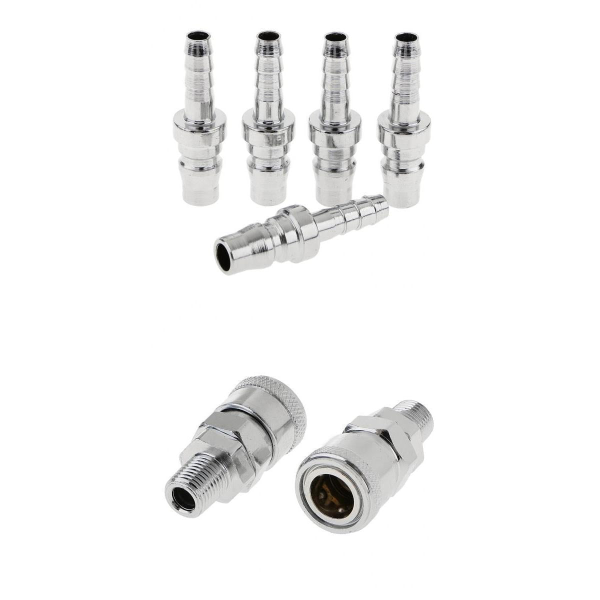 7 Pieces Air Line Hose Coupling Coupler Connector Compressor PH20 & SM20