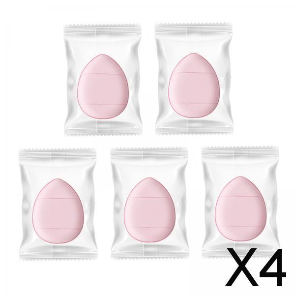 4x5x Finger Powder Puff Mini Makeup Puff for Repair Cream Concealer Eye Shadow Pink