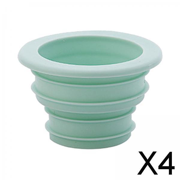 4xLaundry Bathroom Sewer Seal Ring Sealing Plug Cleaning Tools Stylish Blue
