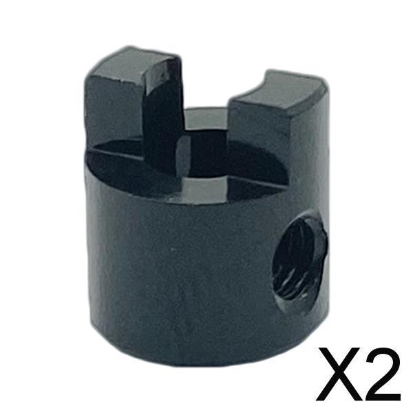 2xRC Boat Drive Metal Dog Shaft for RC Boat Drive Shaft Parts 4mm black