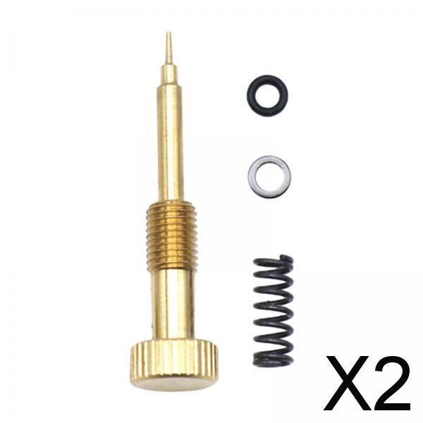 2xAir Fuel Mixture Screw Spare Parts Carb Kit for Keihin Cvk34/36/40 CV40 42mm