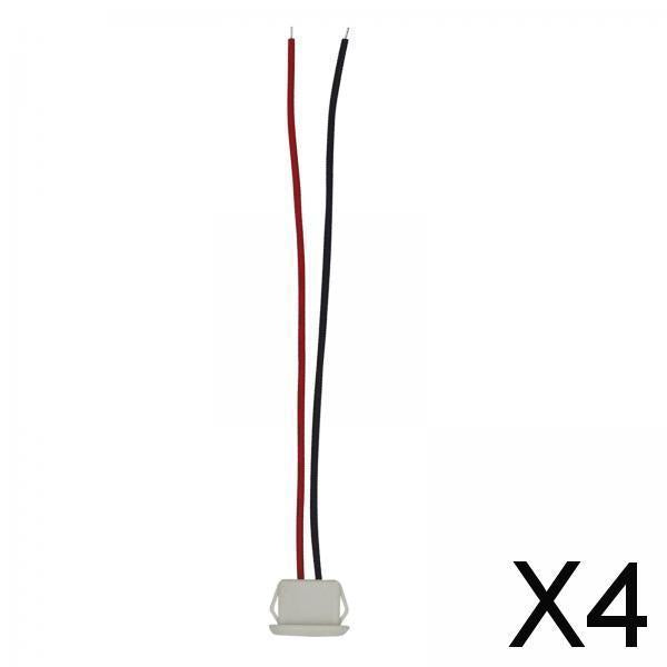 4xUSB C Connector Female Socket Power Cable to 2 Pin Wire Accessory 3A Current White No Terminal 