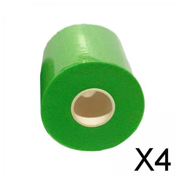4xTennis Racket Wrap Wrap Tape Cushion Wrap Damping Film Anti-Slip Handle 0.05mx27m Green