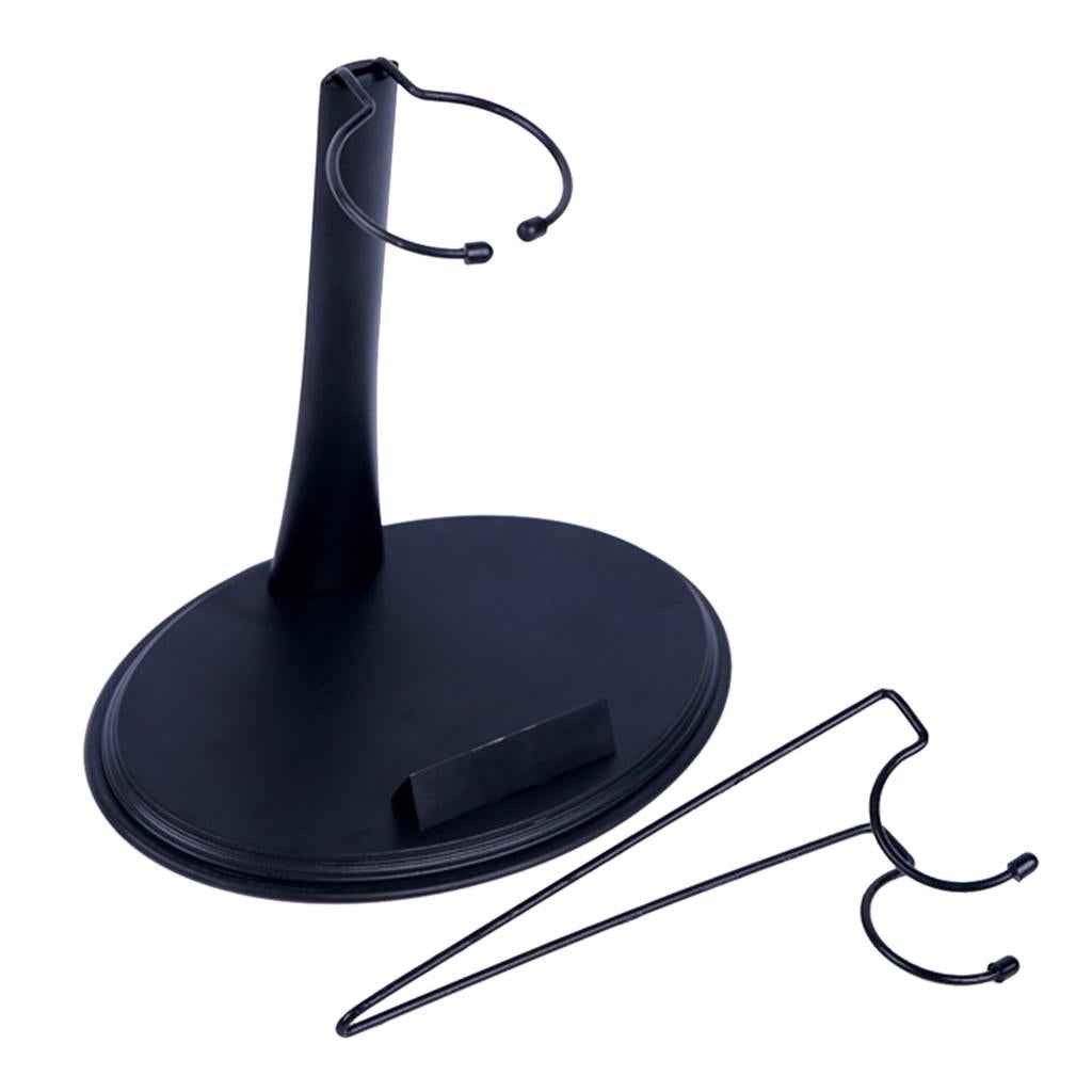 1/6 Scale Display Stand Holder fit for Action Figure Black U-Type+Ring-Type