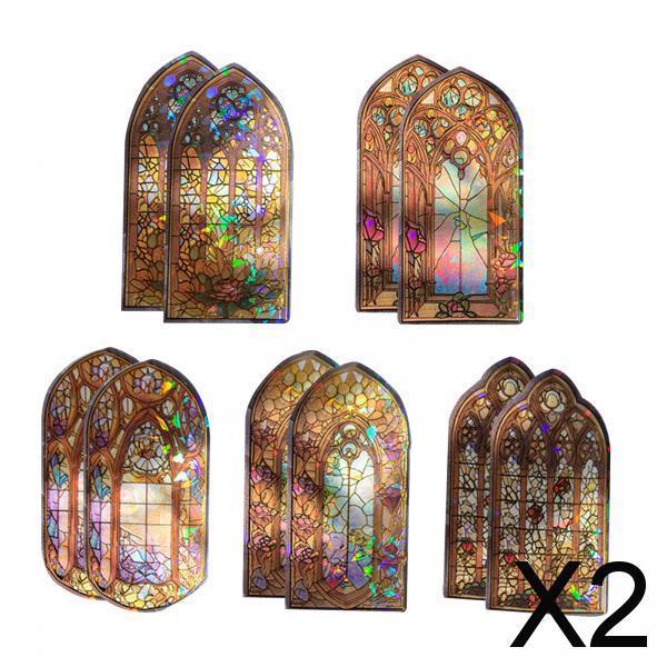 2x10 Pieces Scrapbooking Stickers Scrapbook Stickers for Journaling DIY Crafts Orange