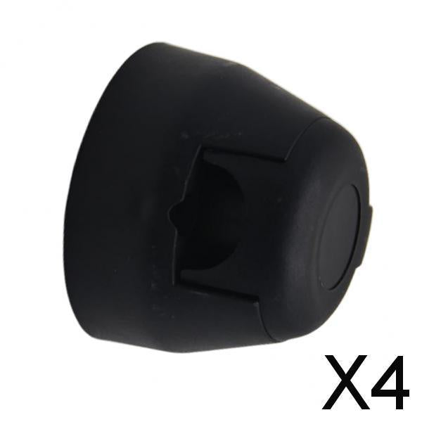 4x7 PIN 12N LARGE ROUND BLACK PLASTIC PLUG SOCKET TRAILER CAR CARAVAN NEW