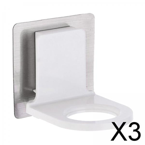 3xSelf Adhesive Shampoo Dispenser Bottle Rack for Bathroom Toilet Kitchen