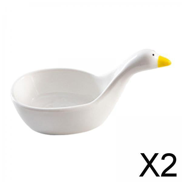 2xSoy Sauce Dish Seasoning Dish Serving Bowl Ketchup Saucer for Kitchen BBQ