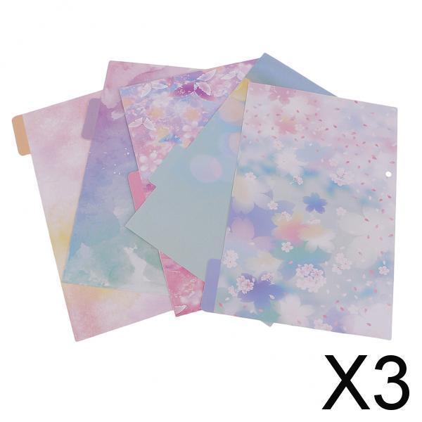 3x5 Pcs Colorful Tabbed Paper Planner Divider Index Page Tab A5 Notebook 1 #