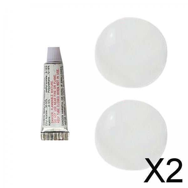 2xPVC Repair Patches Tools Puncture Repair for Swimming Pools Floats Raft Clear