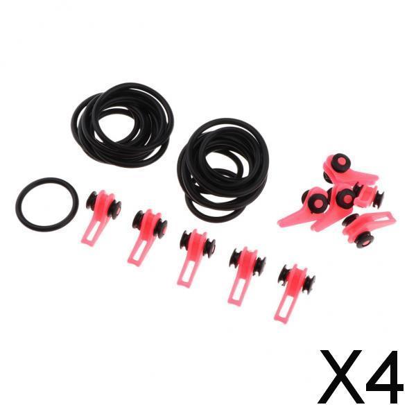 4x10pcs Fishing Rod Hook Keeper Hook Holder                          Pink