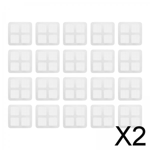 2xDisposable Shower Drain Catcher Floor Sink Strainer Filter Sticker for Sewer 20pcs