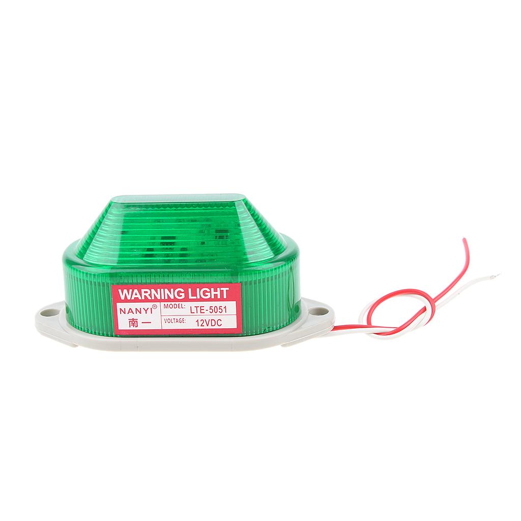 12V Stroboscopic Warning Light Signal Beacon Green, of industry level long working life