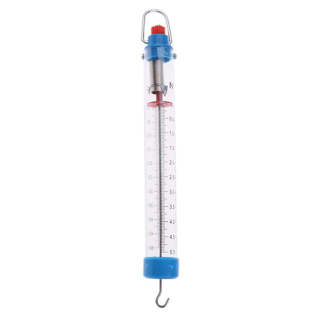 5N Newton Meter Force Gauge Spring Dynamometer Physics Lab Experiment 8.27*0.98* 0.98inch Studying Learning Tool