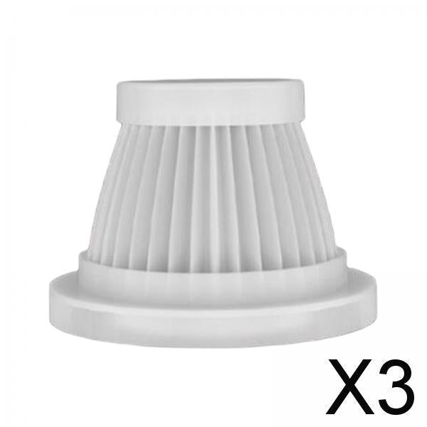 3xAuto Vacuum Filter Handheld Car Vacuum Filter for Xk Auto Vacuum Cleaner