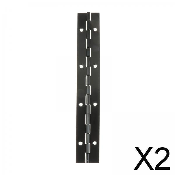2xMetal Piano Hinge Fixed Folding Continuous Hinge for Window Door Woodworking 200x30x1mm