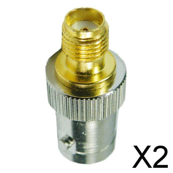2xSMA Female to BNC Female Coax Coaxial Adapter Converter Connector Jack Plug