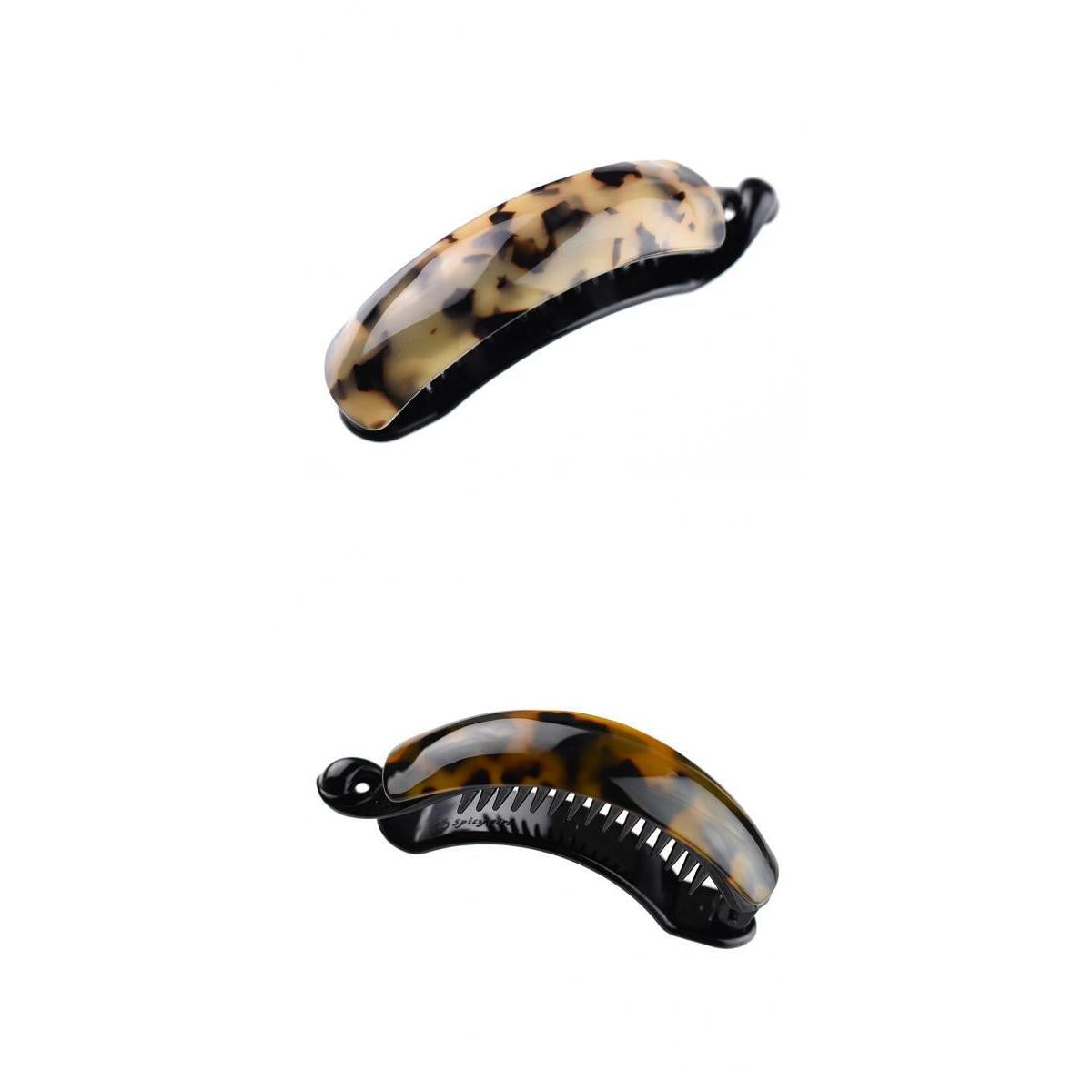 2pcs Lady Large Acetate Banana Hair Clips Hair Clamps Claws Ponytail Holder