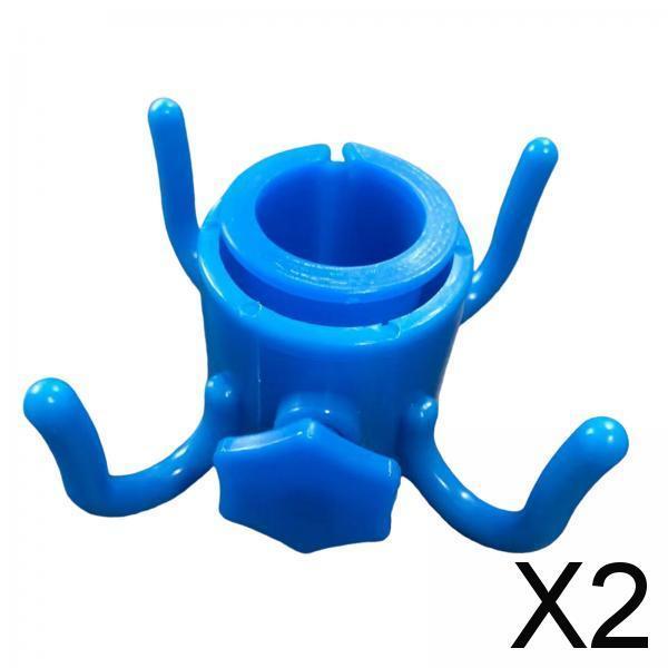 2xBeach Umbrella Hooks Hanger Beach Umbrella Hanger for Towels Sunglasses Bags blue