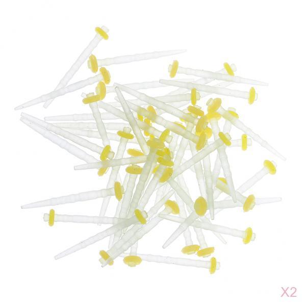 100 Pieces Dental Fiber Post Glass Fiber Material Straight Pile Set 1.2mm