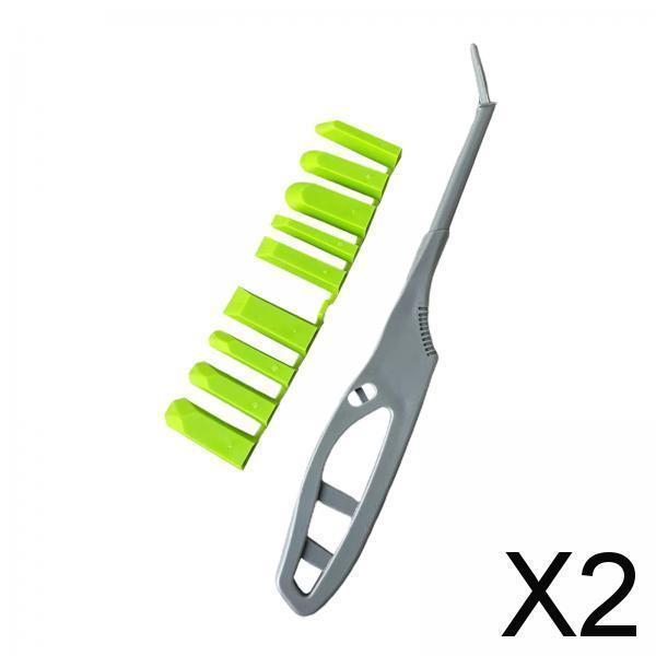 2xGlass Glue Angle Scraper Paint Scraper Kit for Window Tile Joint Wall Corner