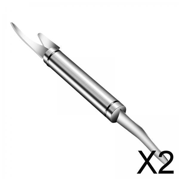 2xProfessional Shrimp Deveiner Kitchen Tools Shrimp Cleaner for Lobster 304 Stainless Steel