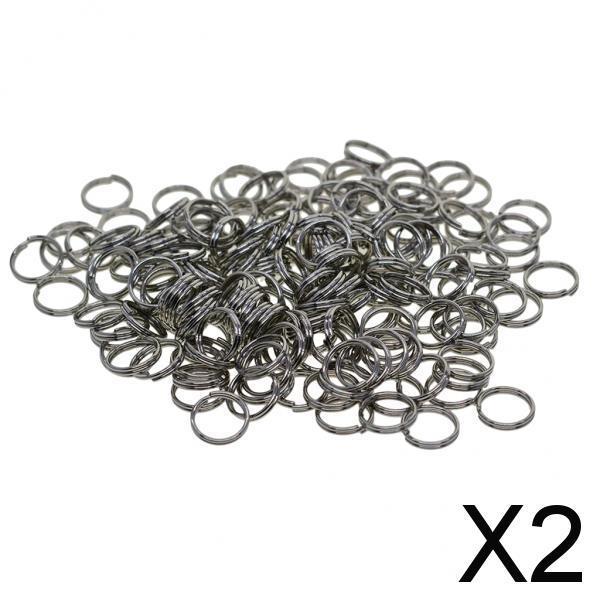 2x500pcs Stainless Steel Split Key Rings Keyrings Loop Jewelry Findings  7mm