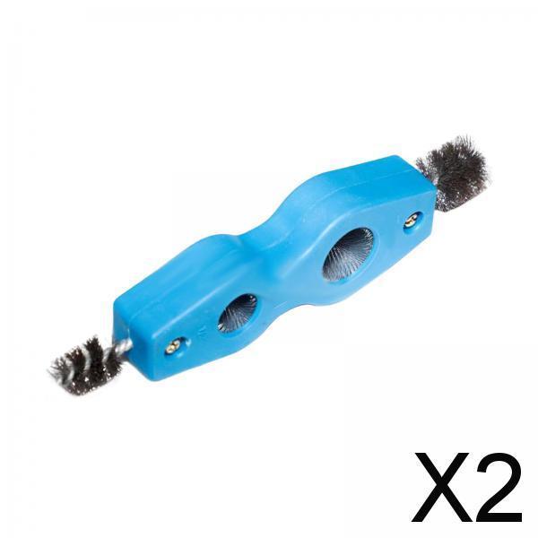2x4 in 1 Battery Brush Cleaner Cleaning Tool Double Head Fits for Brazing Blue