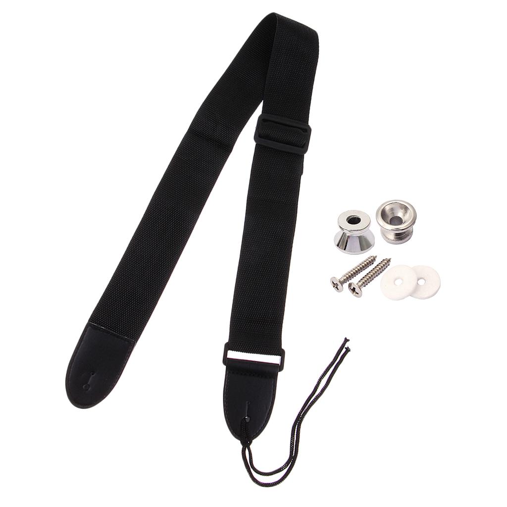 Adjustable Guitar Strap Belt with 2pcs Guitar Strap Lock for Acoustic Guitar