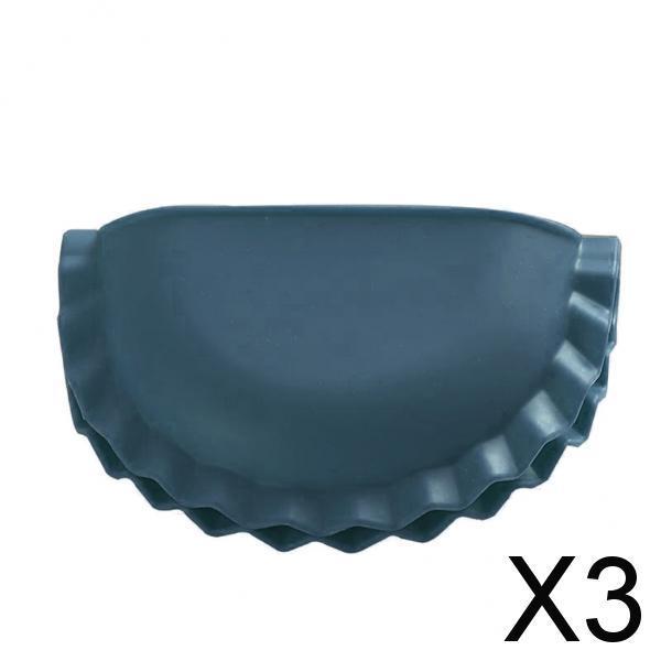 3xDurable Anti-slip Oven Glove Pot Holder Household Accessories Dark Blue