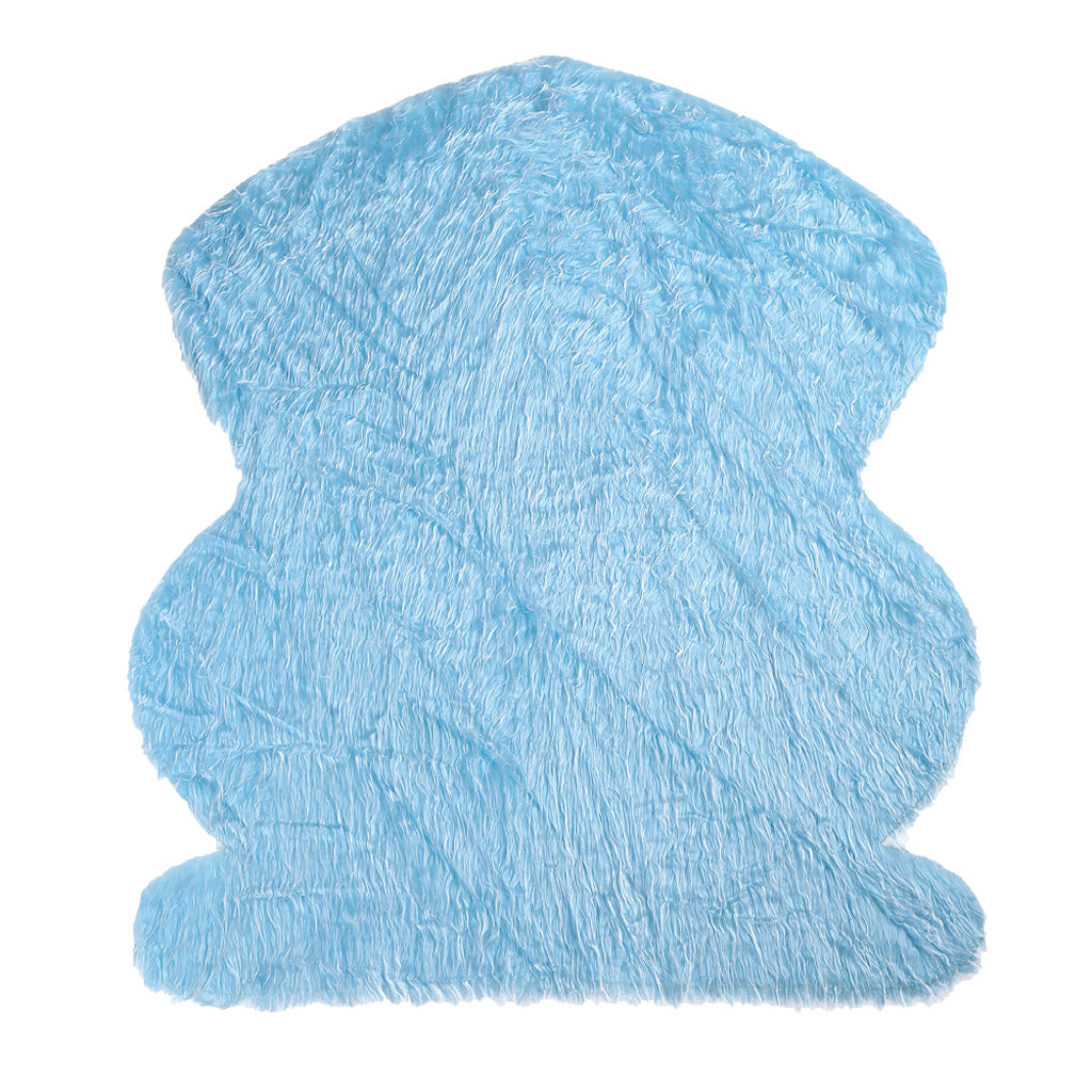 Faux Fur Blanket Photography Baby Photography Props Mat Background blue