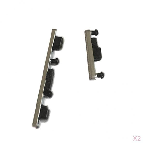 2 X Power ON/OFF Button +Volume Side Key For Motorola Moto G4/G4 Plus Silver