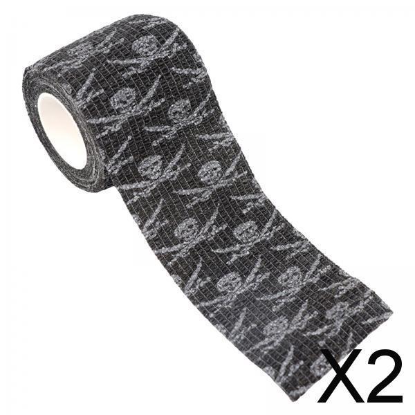 2xSelf Adhesive Wrap Cohesive Sports Wrap Tape for Wrist Ankle