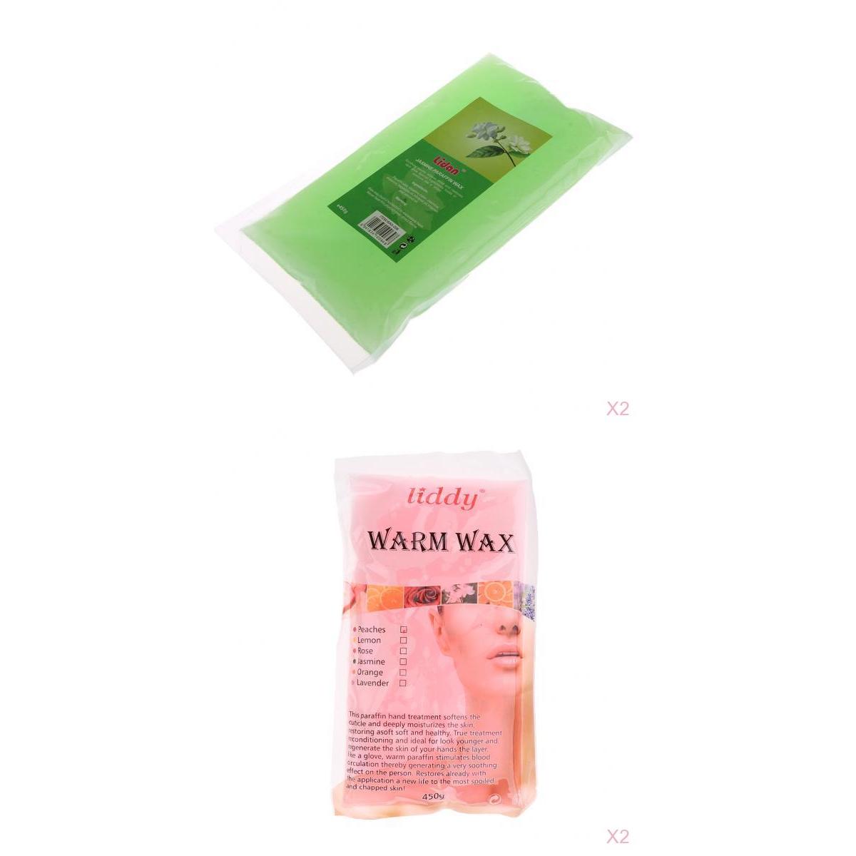 4 Packs Paraffin Wax Hands & Feet Care Refill Liquid Bath Spa Treatment