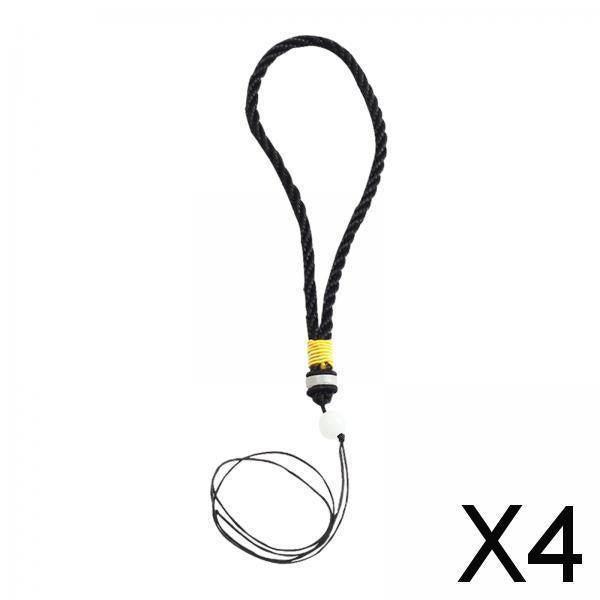 4xCompound Bow Release Aids Wrist Lanyard Braided for Archery Hunting