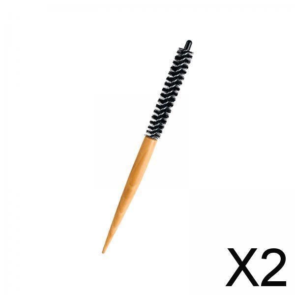 2xSmall Round Hair Brush Styling Hair Brush for Blow Drying Bangs Hair Styling 16mm