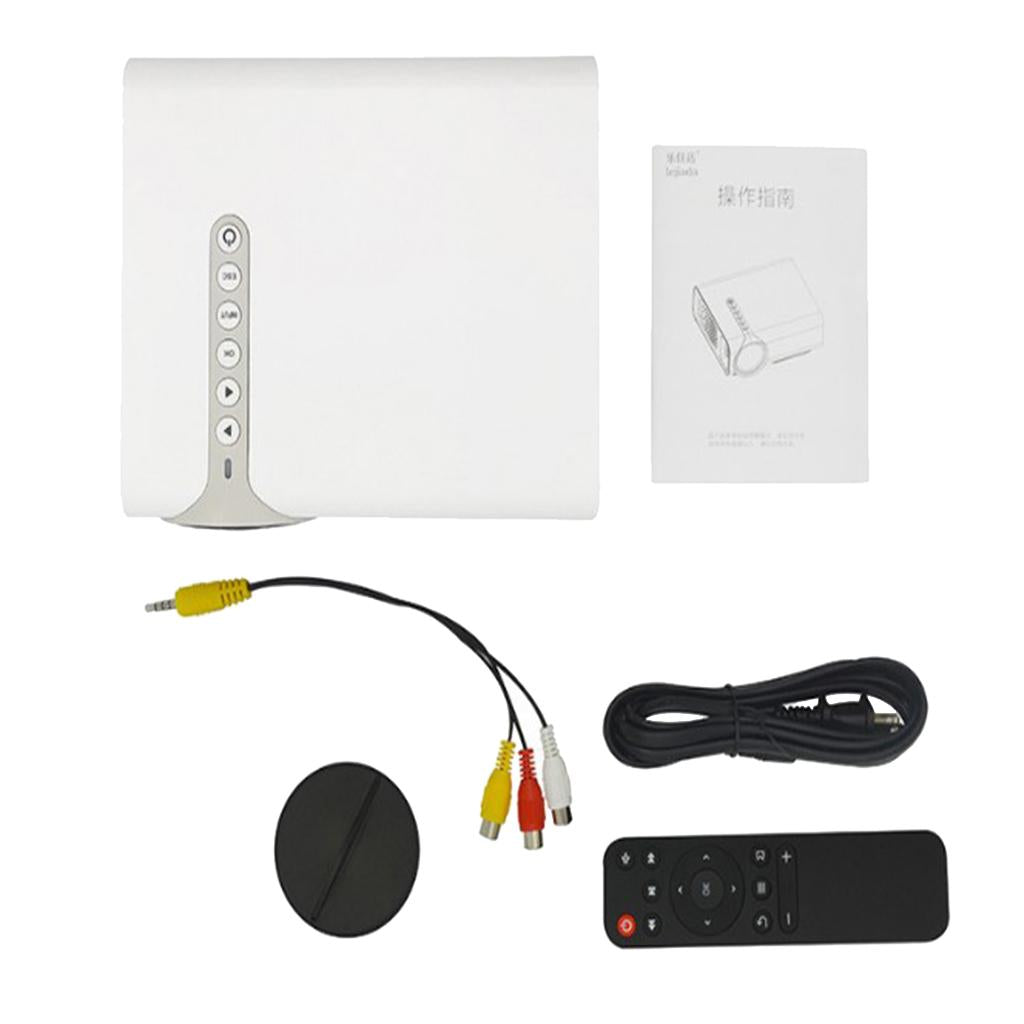 HD1080P Portable Home LED Projector USB Cinema Theater Multimedia AV HD,EU