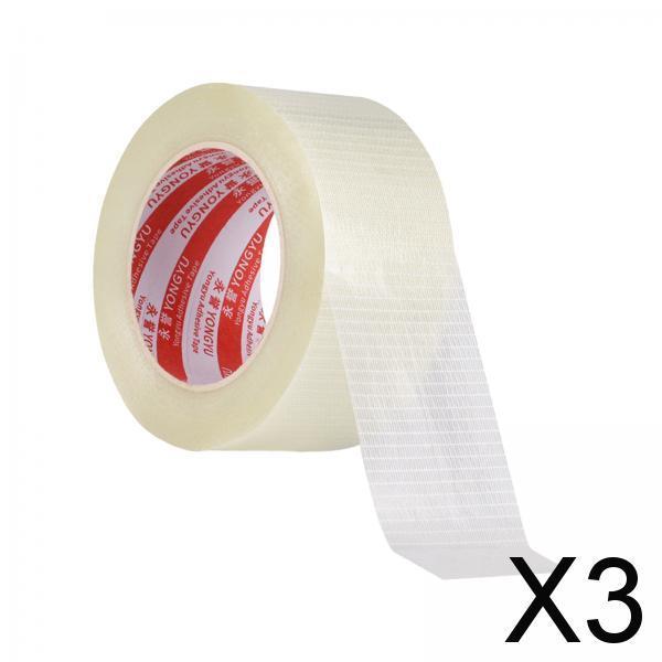 3xFiberglass Tape Filament Reinforced Strapping Tape for Packaging Fixing 25mm 25 Meters