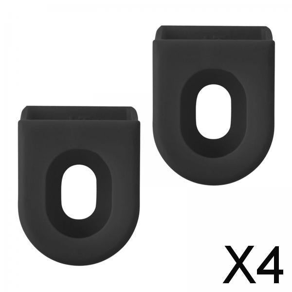 4x2x Road Bicycle Crank Boots Silicone Wrap Bike Crank Arm Protector Sleeve Black