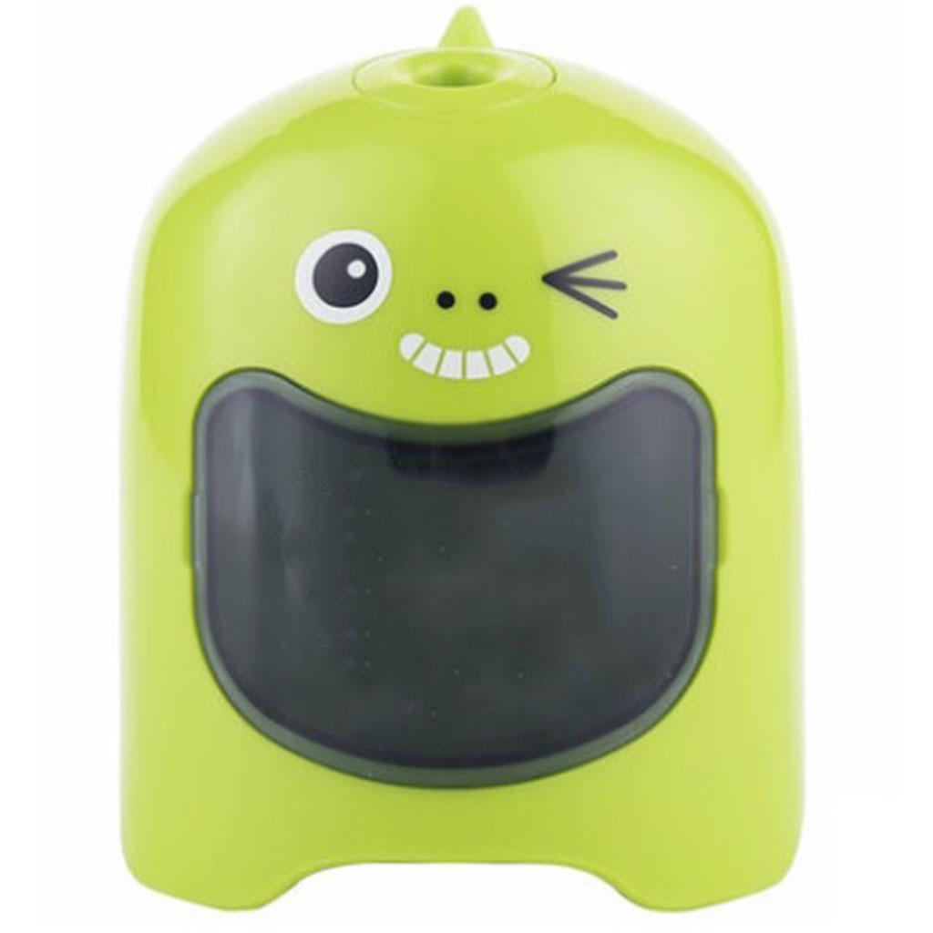 Students Pupils Children Fully Automatic Pencil Sharpener Safe Fast B_Green