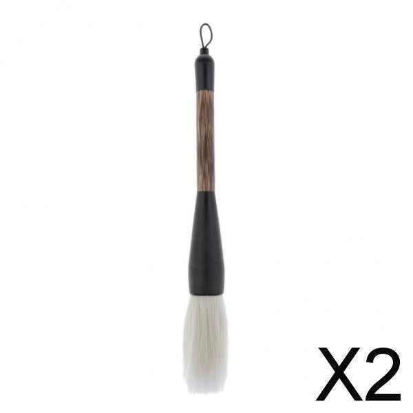 2x1pcs Retro Calligraphy Brush Chinese Writing Pen Painting Art Brush white