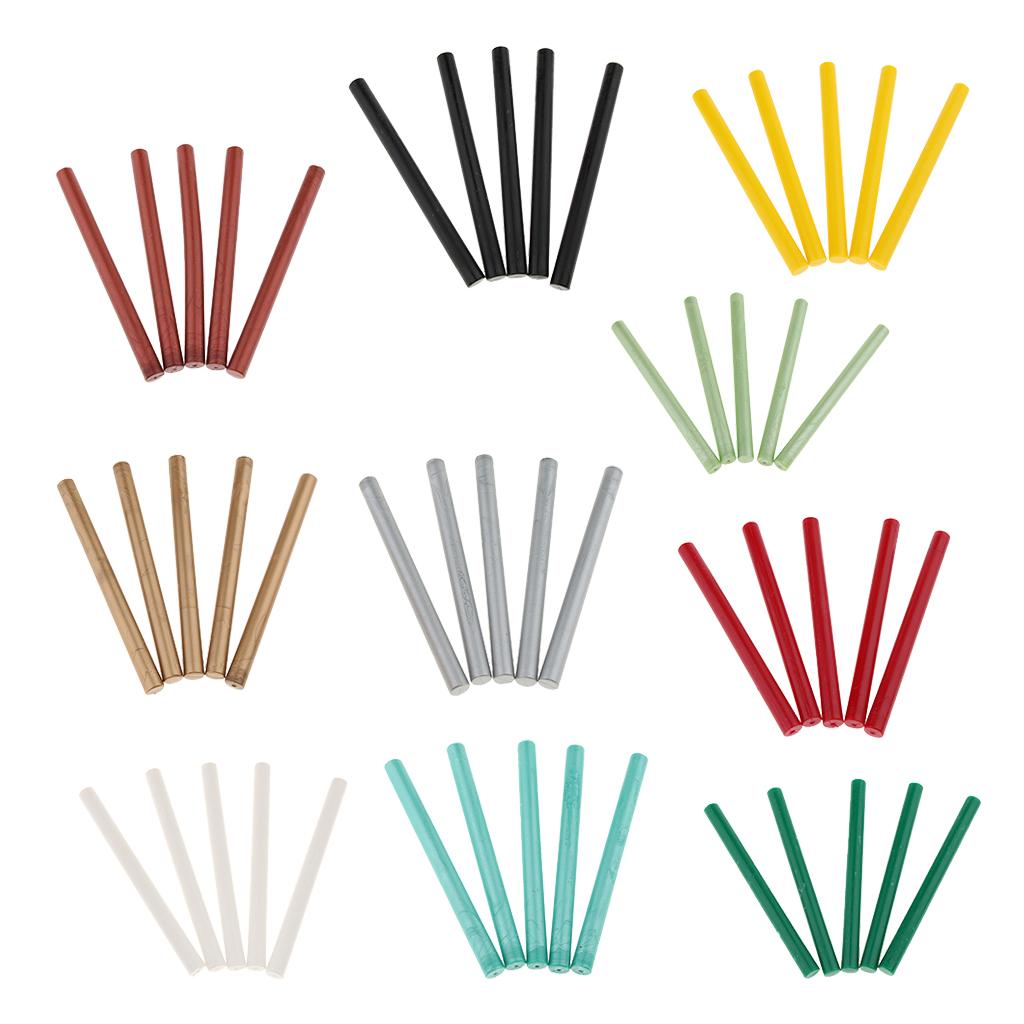 50x Round Sealing Wax Stick Seal Stamp Glue for Wedding Party Tools 10 Color