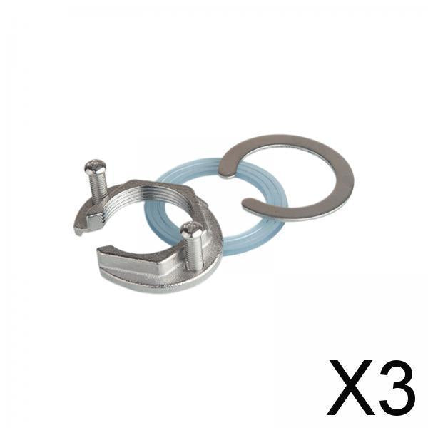 3xSink Faucet Fastener Tool Fixing Parts Easily Install for Kitchen Bathroom Stainless Steel