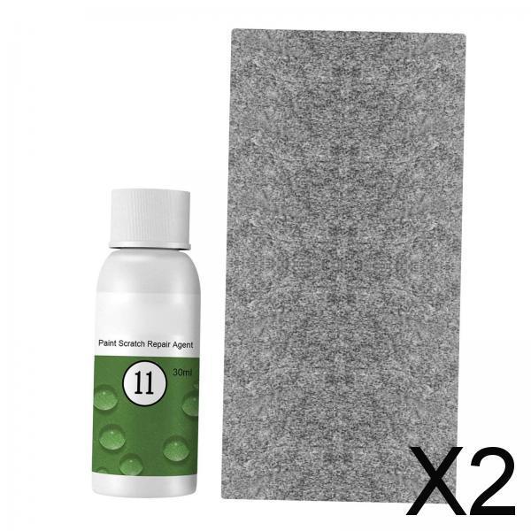 2xCar Scratch Remover Paint Scratch Repair Agent for Automobile Versatile 30ml with Wiping Rag