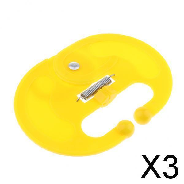3x1Pc Plastic Weaner Anti Sucking Calf Cow Cattle Milking Stops Sucking Yellow