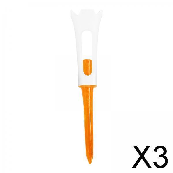 3xGolf Tee Ball Stand Golf Training Sturdy Stable Stronger Stand Golf Ball Tee Orange