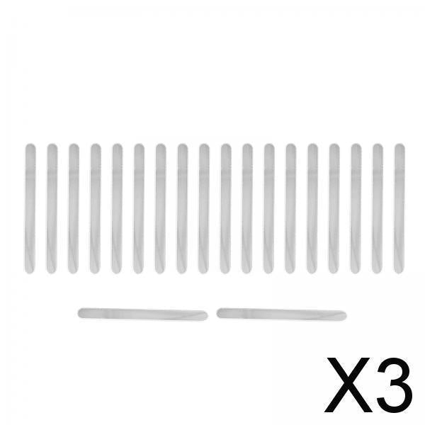 3x20Pcs Ice Cream Sticks Reusable Cakesicle Sticks for Kitchen DIY Crafts Clear